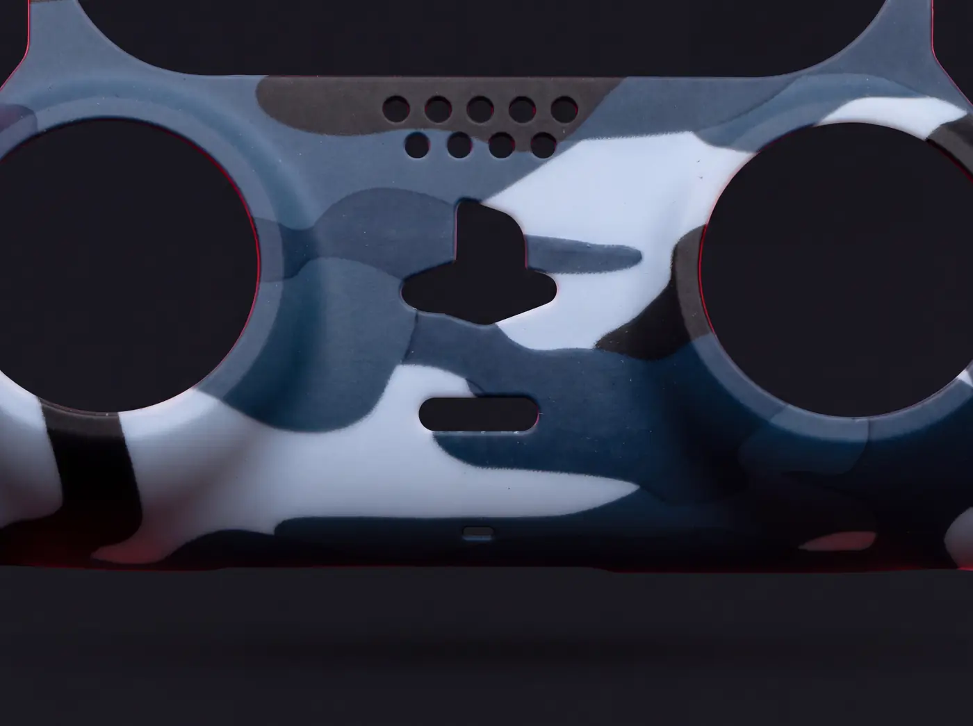 Camo blue udskiftningsskal til PS5-controlleren fra Piranha